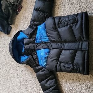 CB Sports Arctic Weather Protection 4  Black Blue Warm Winter Puffer Coat Jacket